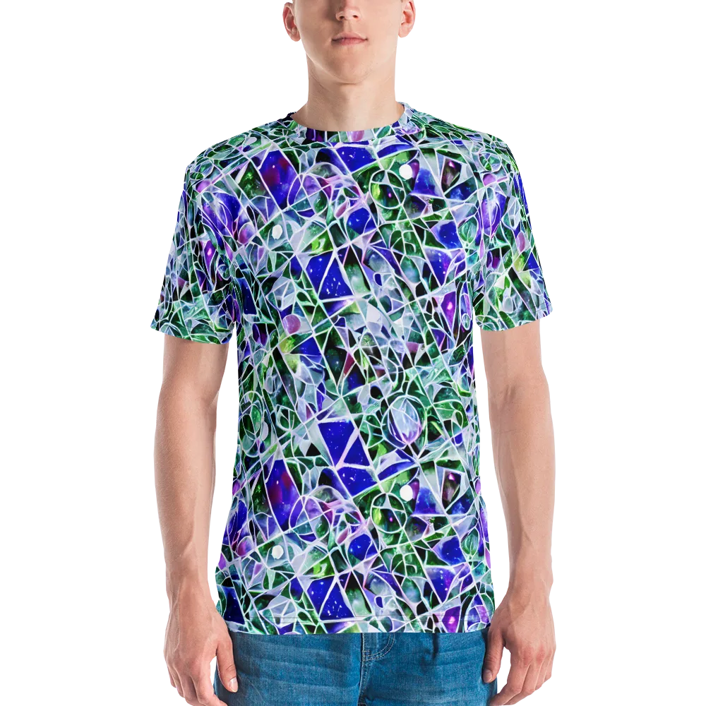 Prismatic Shatter on Men's Crew Neck T-Shirt — Front