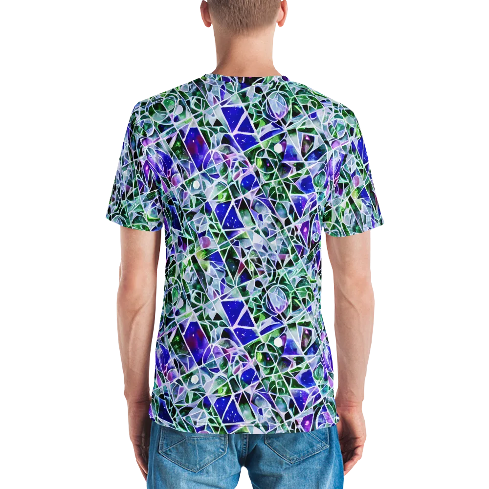 Prismatic Shatter on Men's Crew Neck T-Shirt — Back