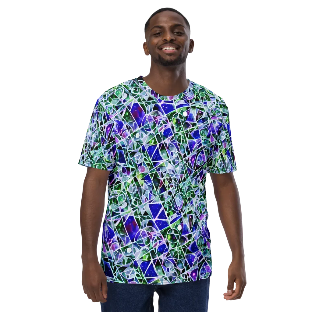Prismatic Shatter on Men's Crew Neck T-Shirt — Front