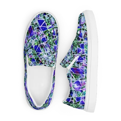 Prismatic Shatter on a Men's Slip-On Canvas Shoes