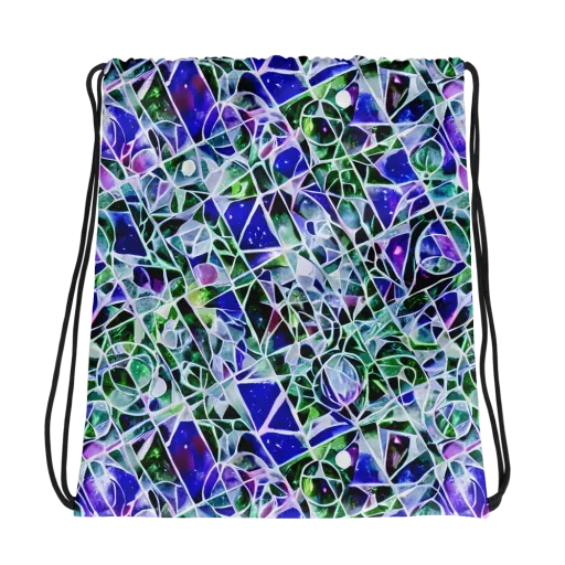 Prismatic Shatter on a Drawstring Bag