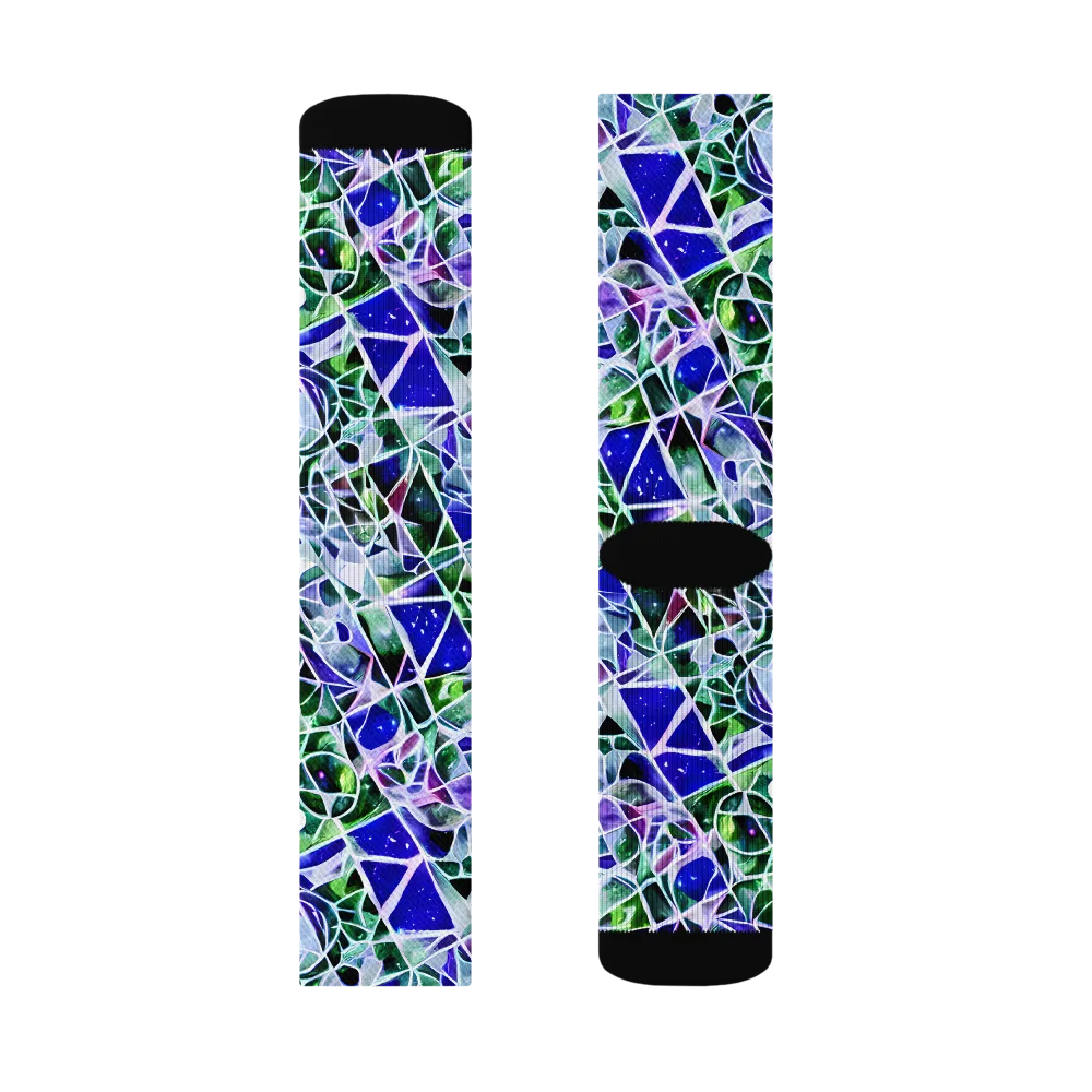 Prismatic Shatter on Socks — Right Sock
