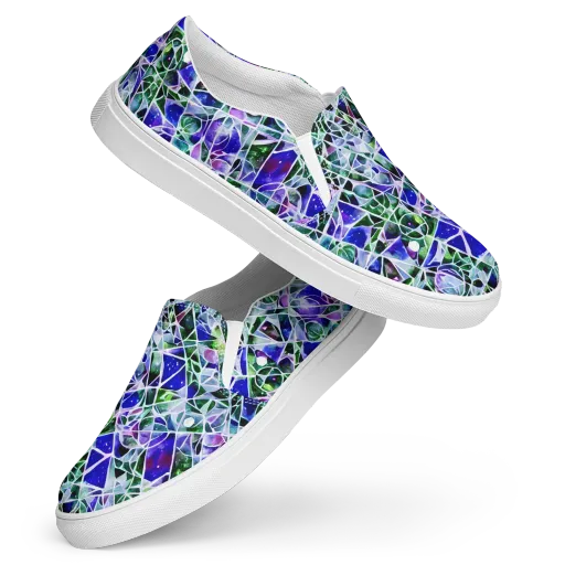 Prismatic Shatter on a Women's Slip-On Canvas Shoes