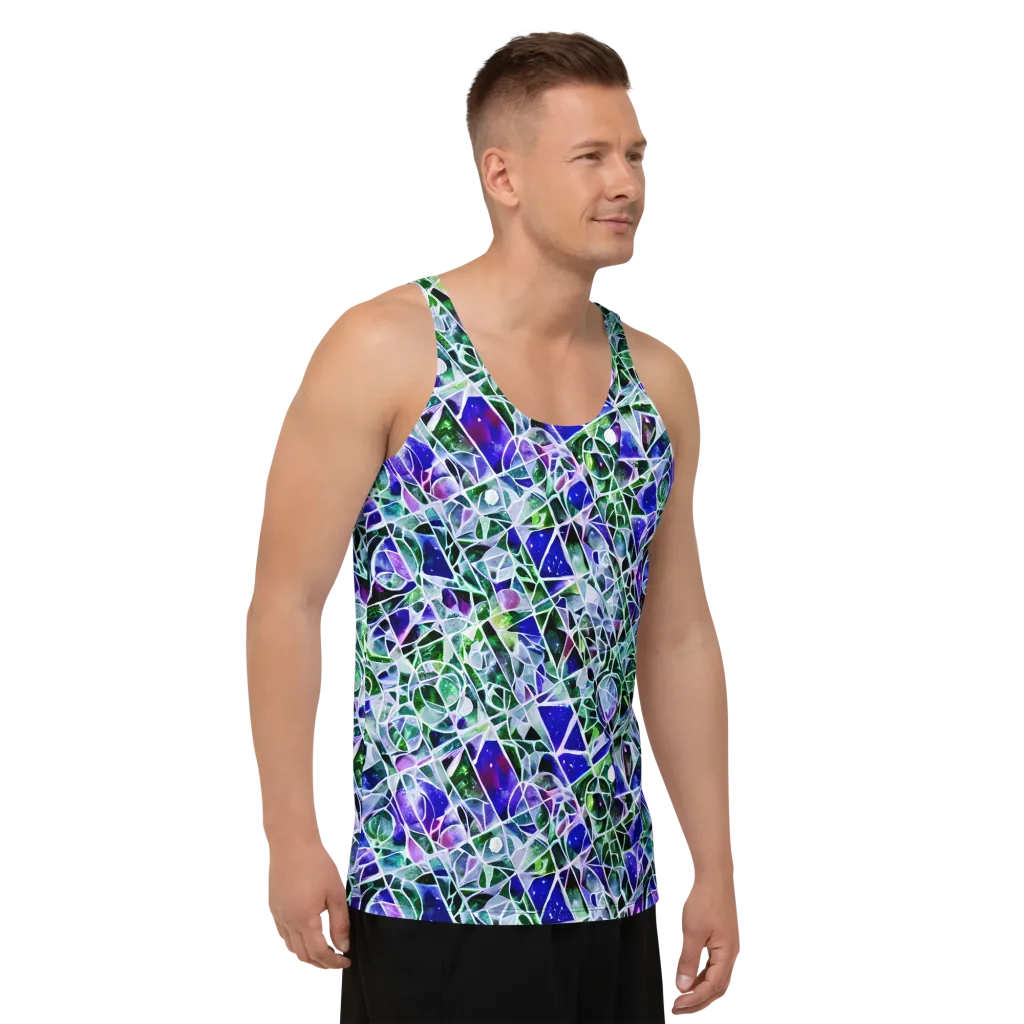 Prismatic Shatter on Men's Tank Top — Right Front
