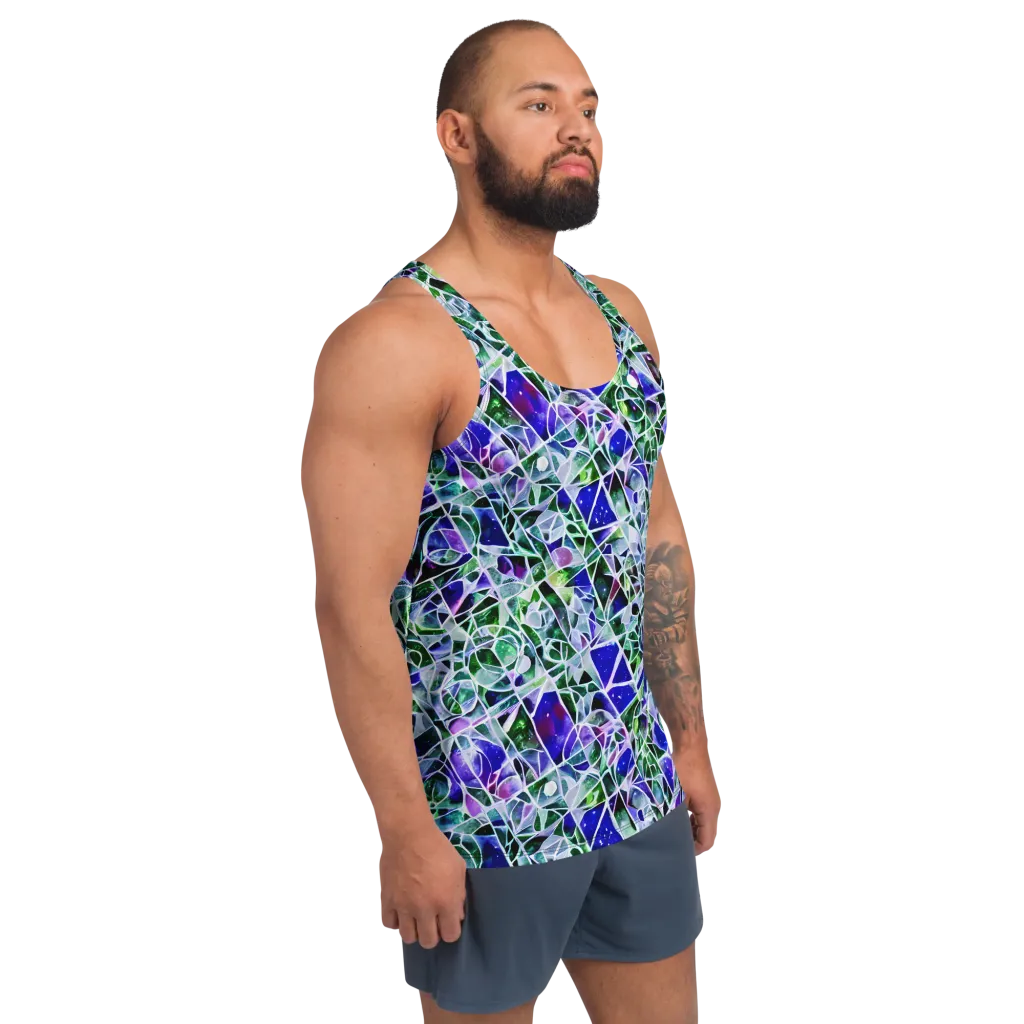 Prismatic Shatter on Men's Tank Top — Right Front