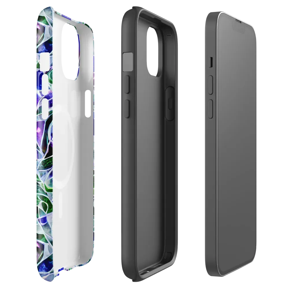 Prismatic Shatter on MagSafe Tough Case for iPhone® — Front