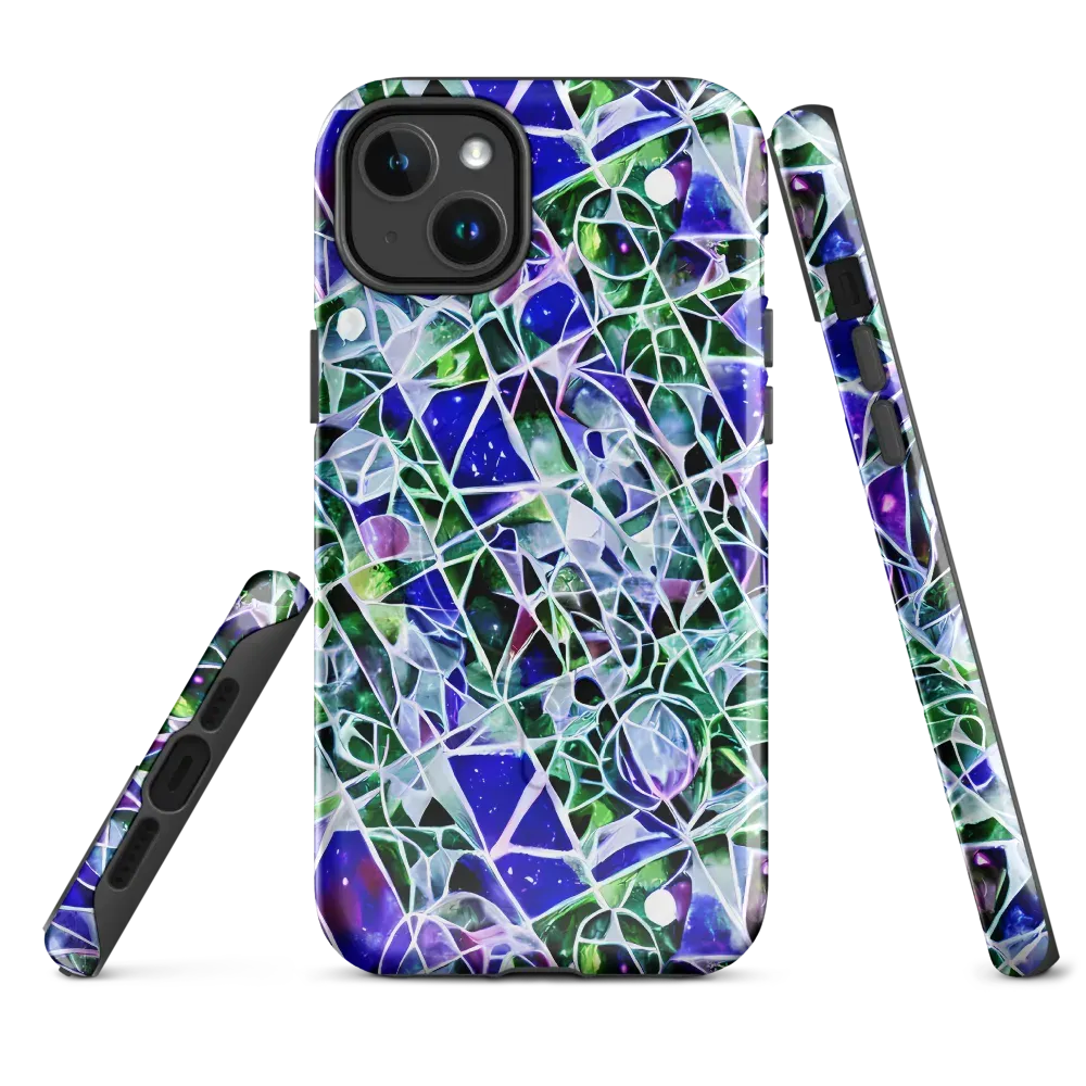 Prismatic Shatter on MagSafe Tough Case for iPhone® — Front