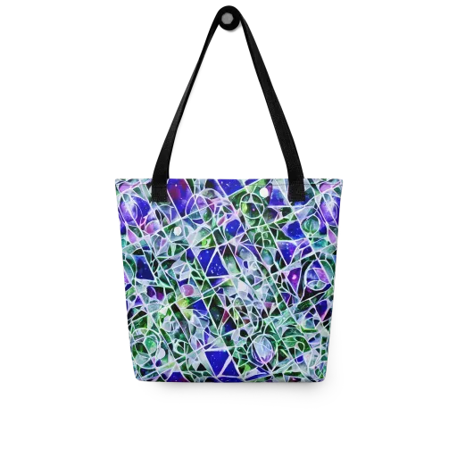 Prismatic Shatter on a Tote Bag