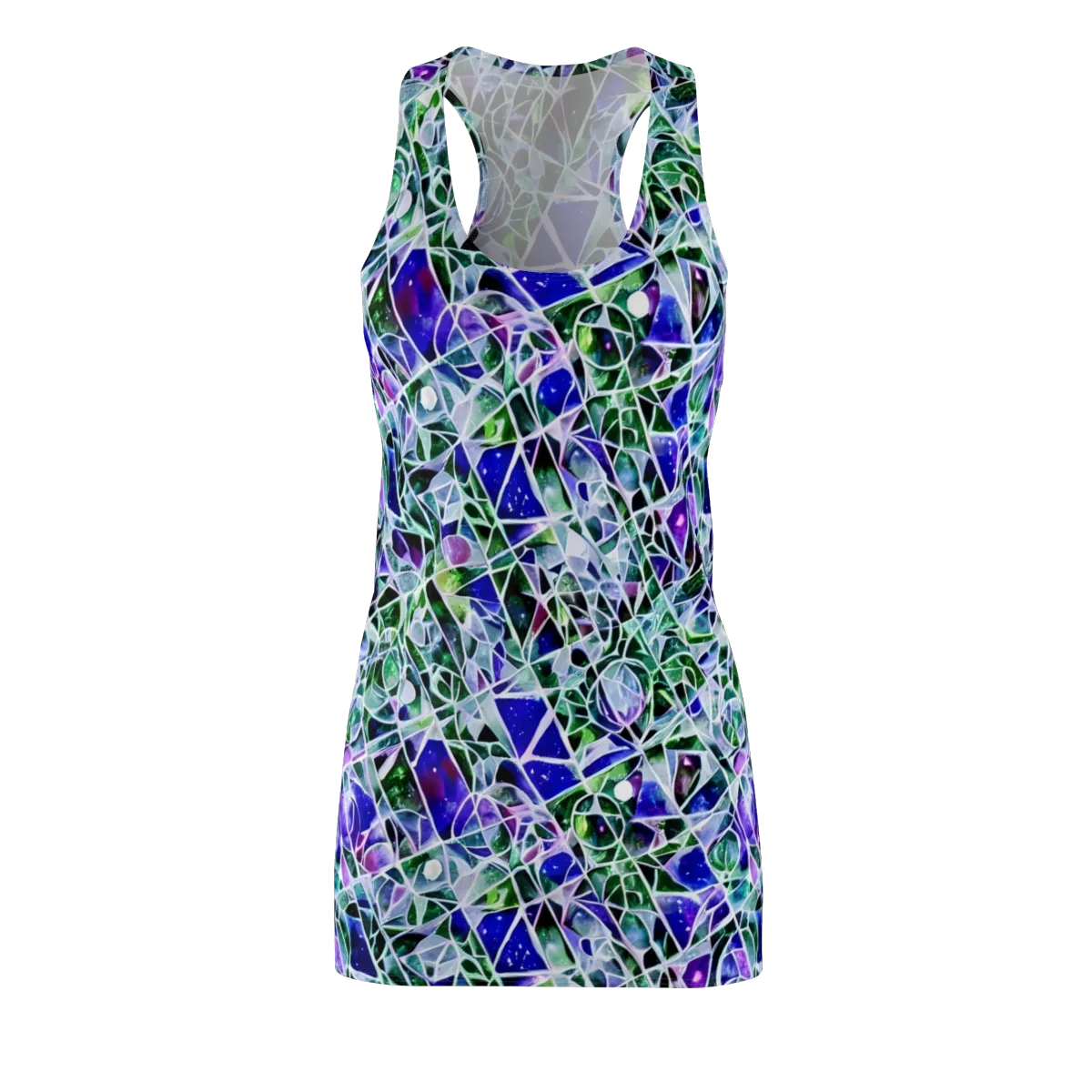 Prismatic Shatter on Racerback Dress — Front