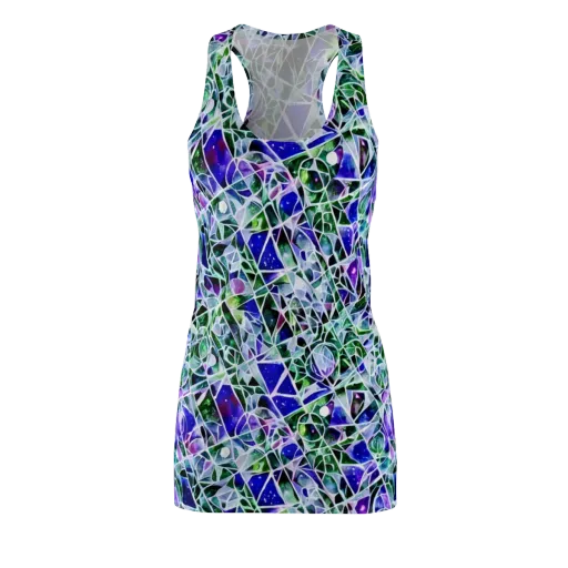 Prismatic Shatter on a Racerback Dress