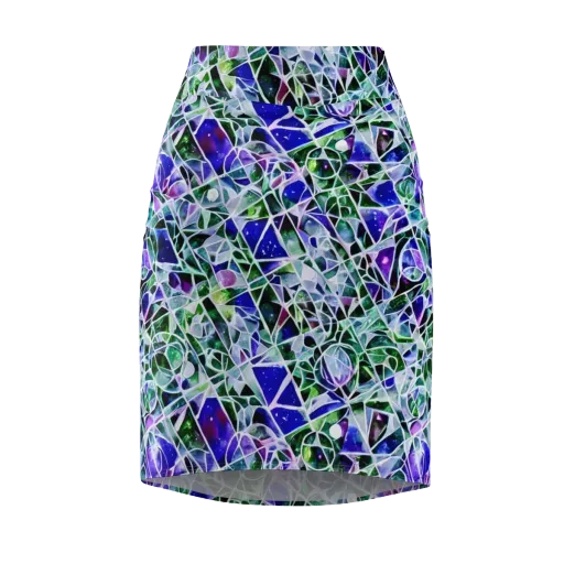 Prismatic Shatter on a Pencil Skirt