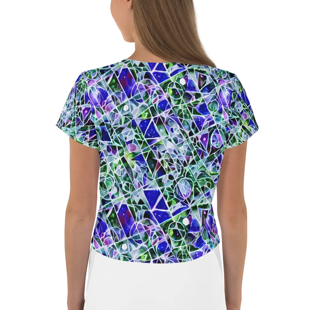 Prismatic Shatter on Crop Tee — Back