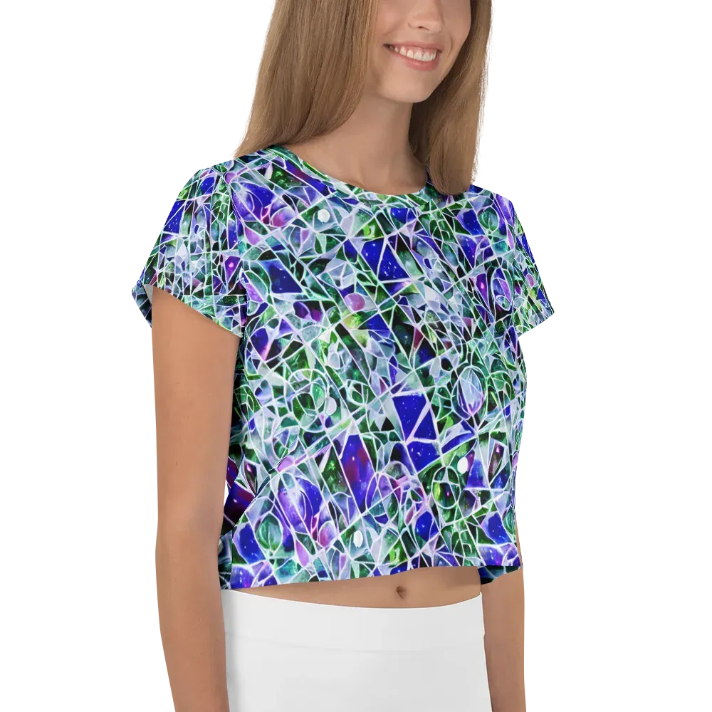 Prismatic Shatter on Crop Tee — Right
