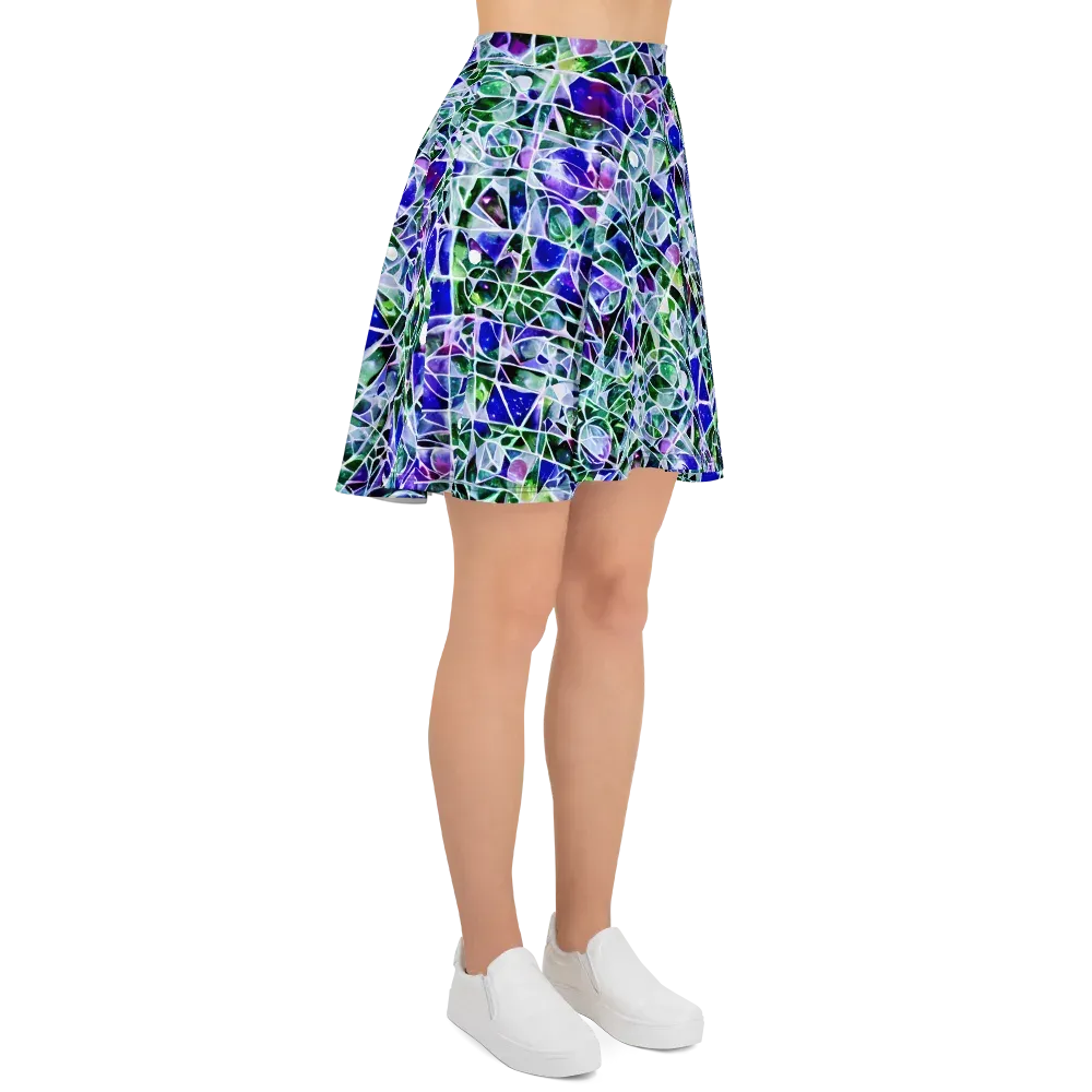 Prismatic Shatter on Skater Skirt — Right