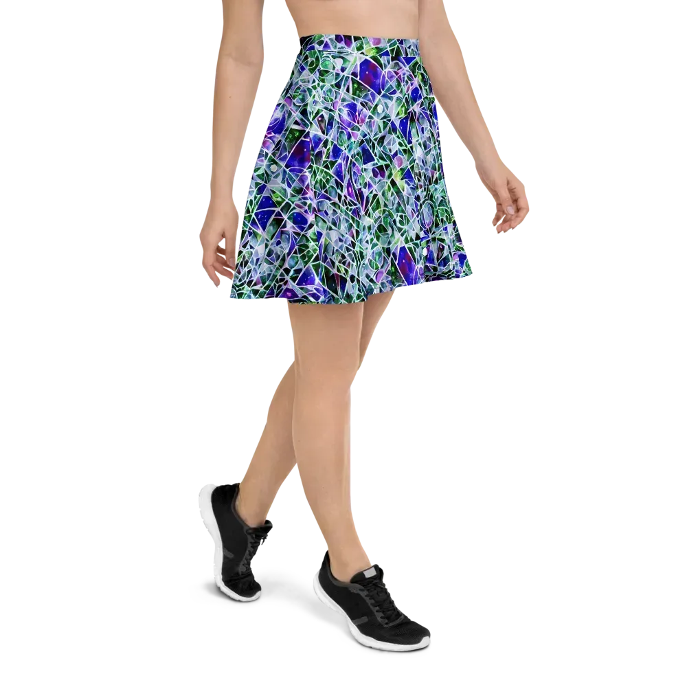 Prismatic Shatter on Skater Skirt — Right