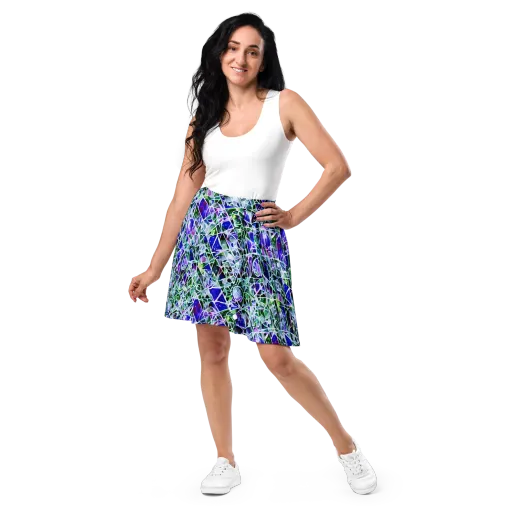 Prismatic Shatter on a Skater Skirt