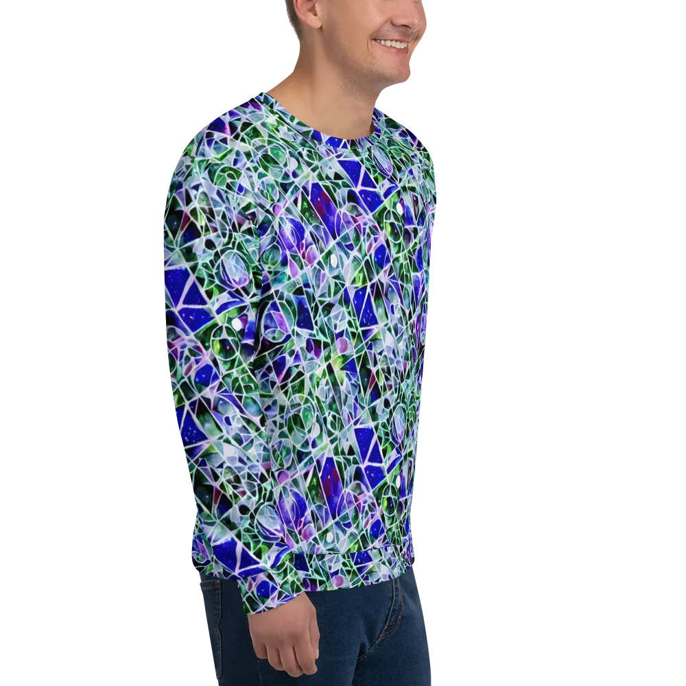 Prismatic Shatter on Sweatshirt — Right Front