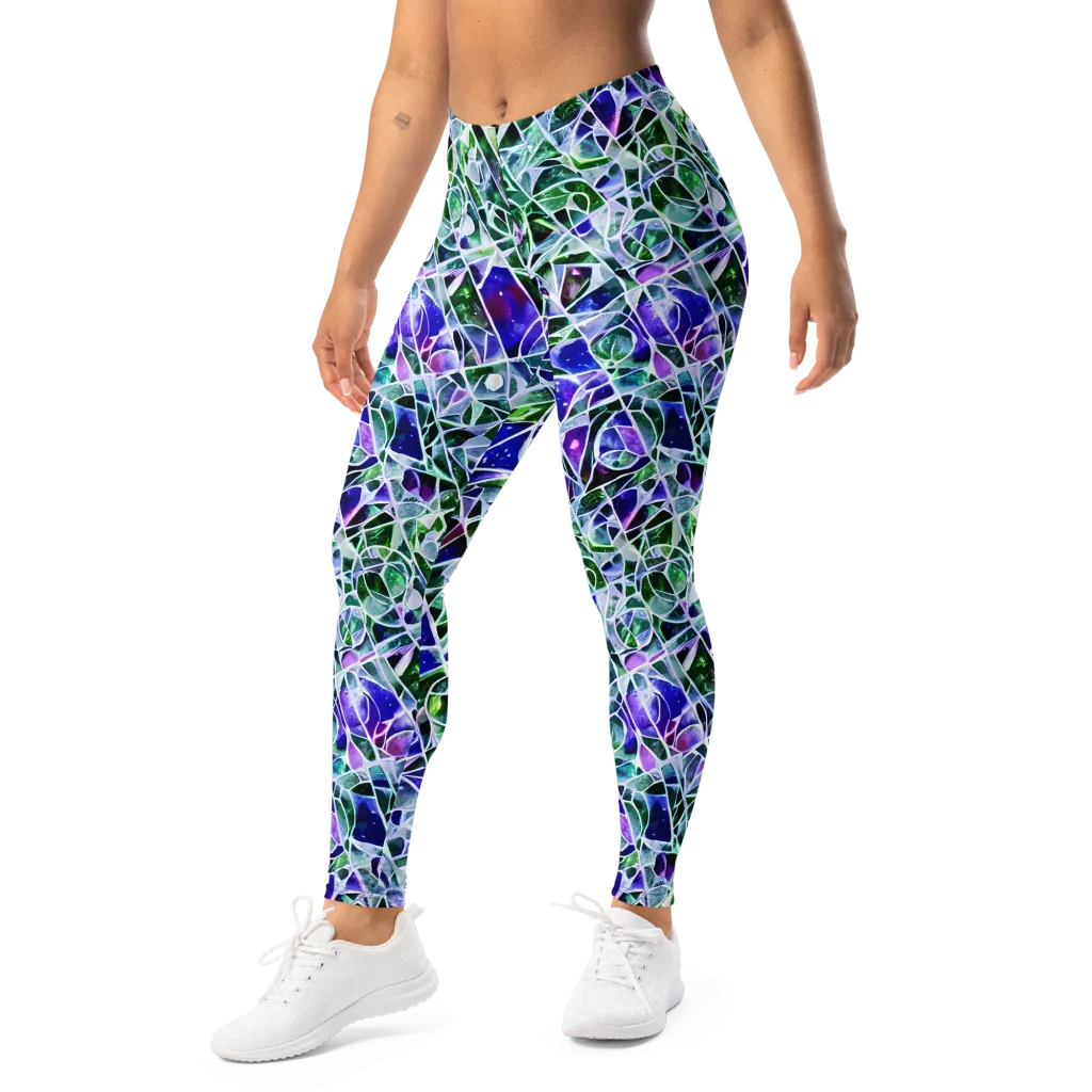 Prismatic Shatter on Leggings — Left Front
