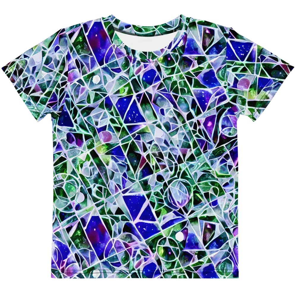 Prismatic Shatter on Kids Crew Neck T-Shirt — Front