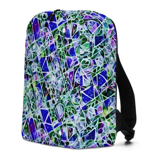 Prismatic Shatter on a Minimalist Backpack