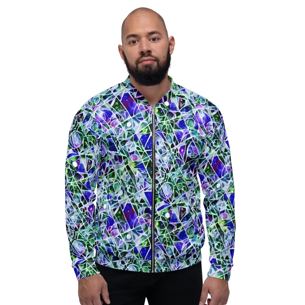 Prismatic Shatter on Bomber Jacket — Front