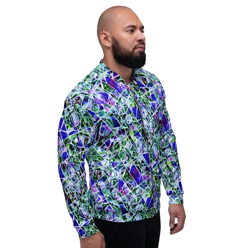 Prismatic Shatter on Bomber Jacket — Right
