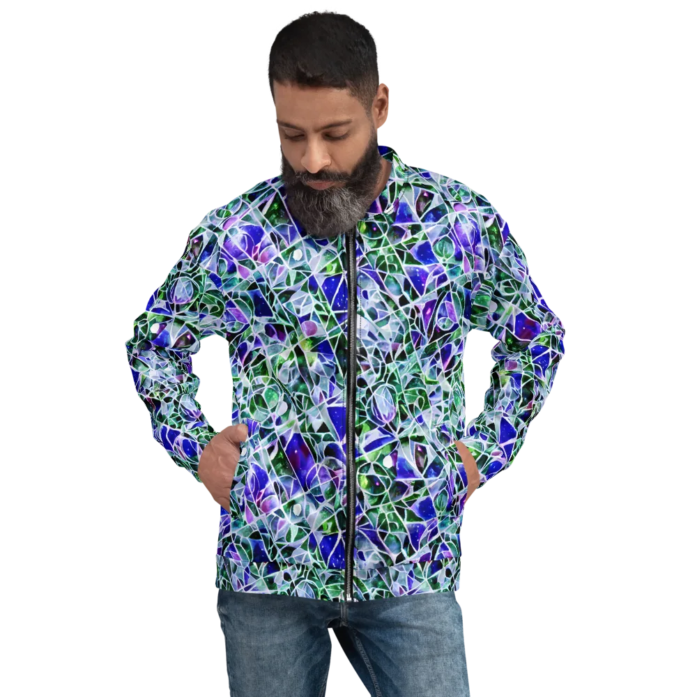 Prismatic Shatter on Bomber Jacket — Front