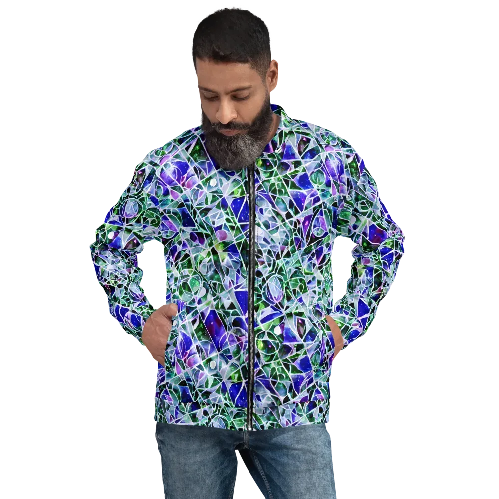 Prismatic Shatter on Bomber Jacket — Front
