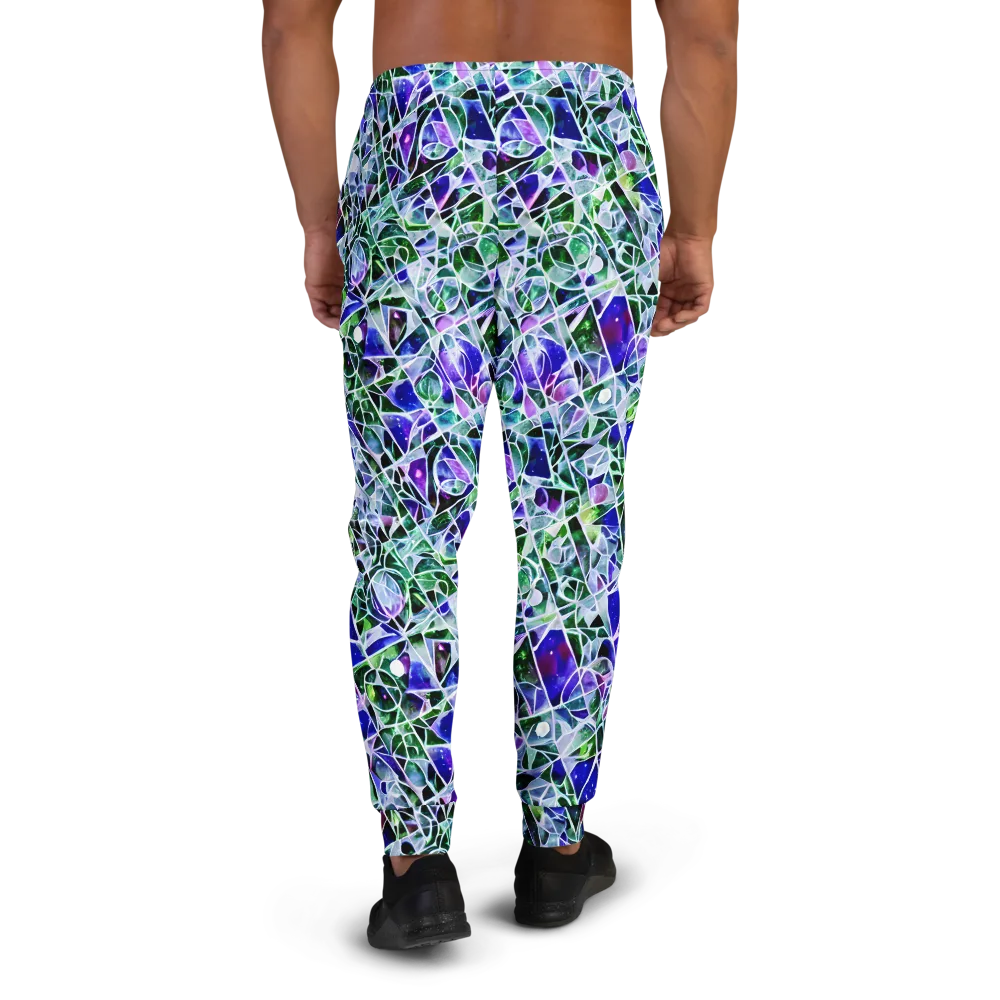 Prismatic Shatter on Men's Joggers — Back