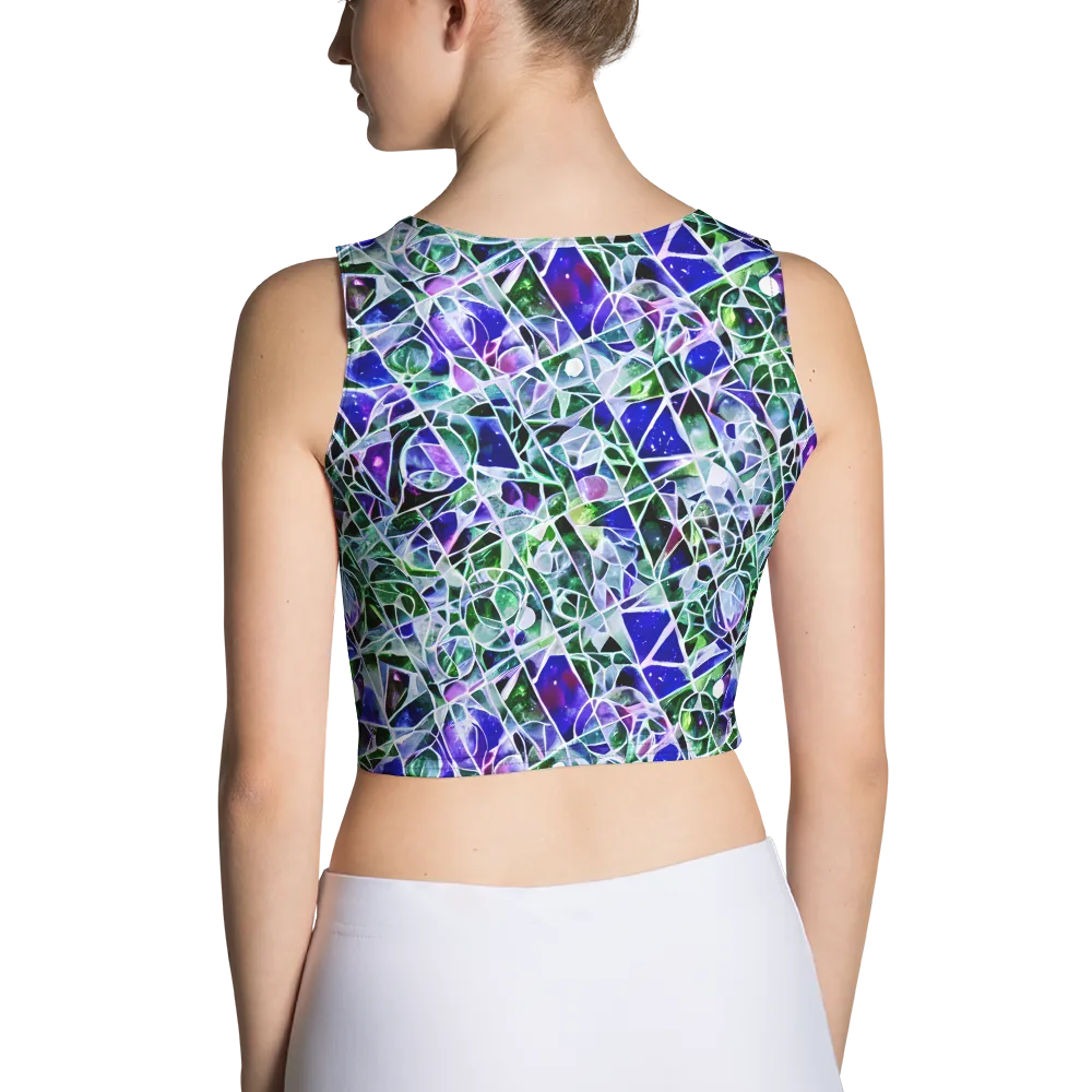Prismatic Shatter on Crop Top — Back