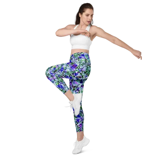 Prismatic Shatter on a Leggings with Pockets
