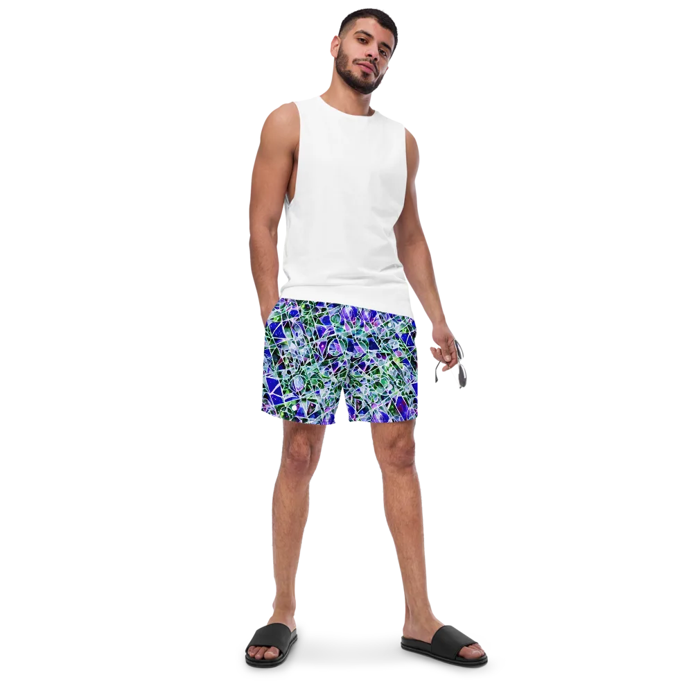 Prismatic Shatter on Swim Trunks — Front