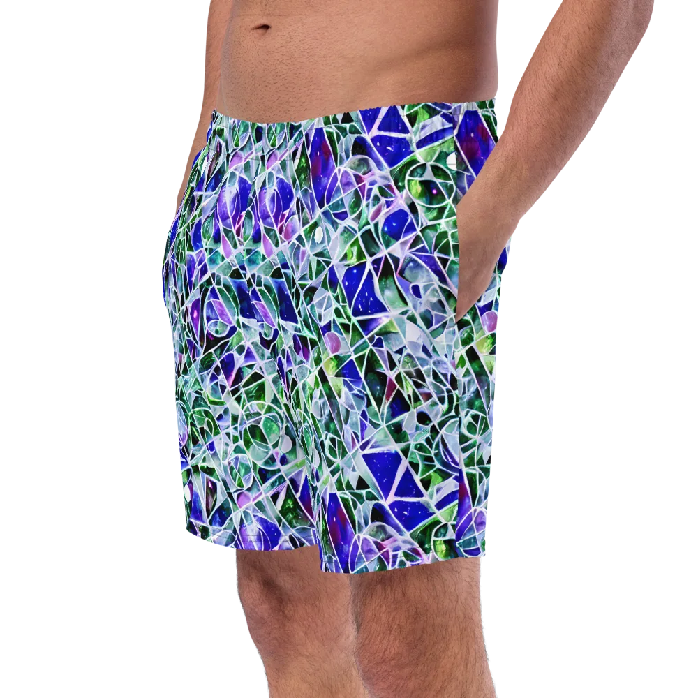 Prismatic Shatter on Swim Trunks — Left Front