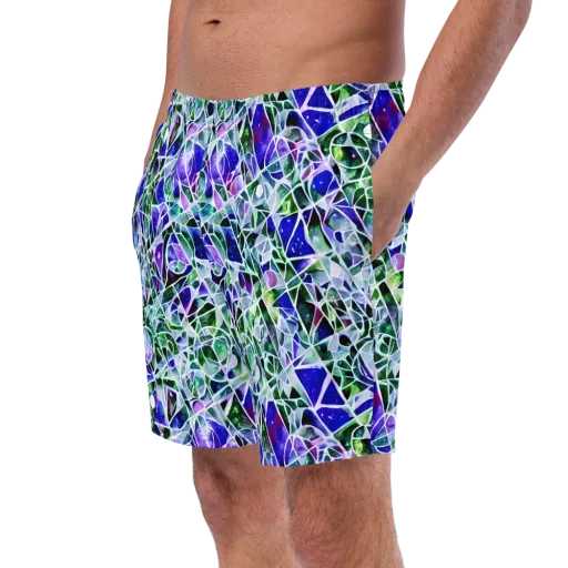 Prismatic Shatter on a Swim Trunks