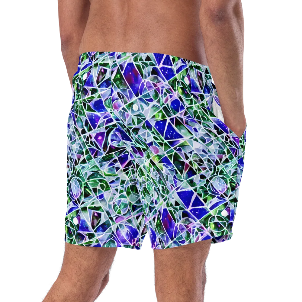 Prismatic Shatter on Swim Trunks — Right Back