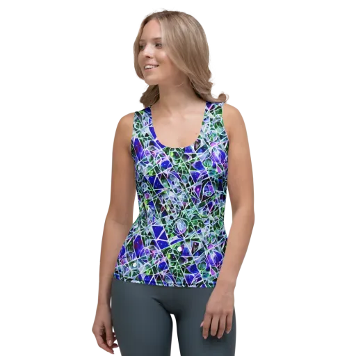 Prismatic Shatter on a Women's Tank Top