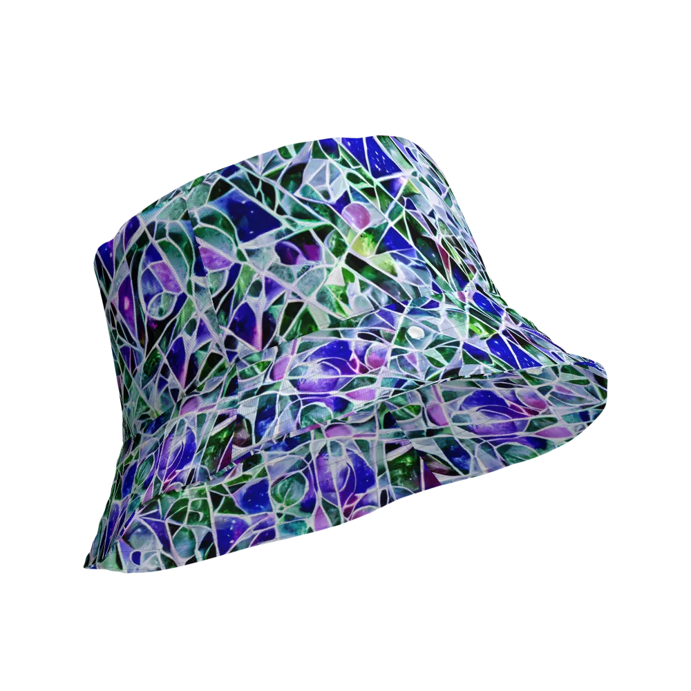 Prismatic Shatter on Reversible Bucket Hat — Product details Outside