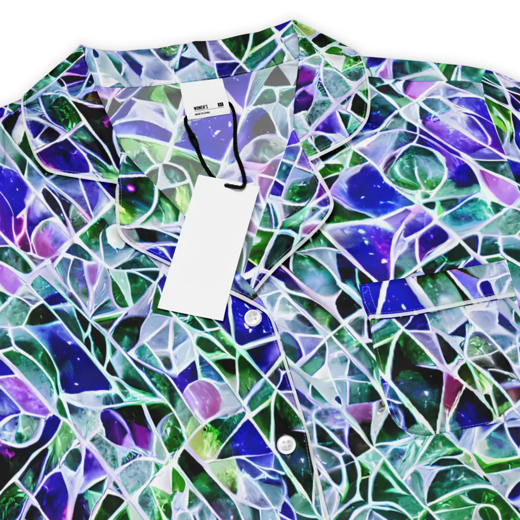 Prismatic Shatter on Women's Short Sleeve Pajama Top — Product details