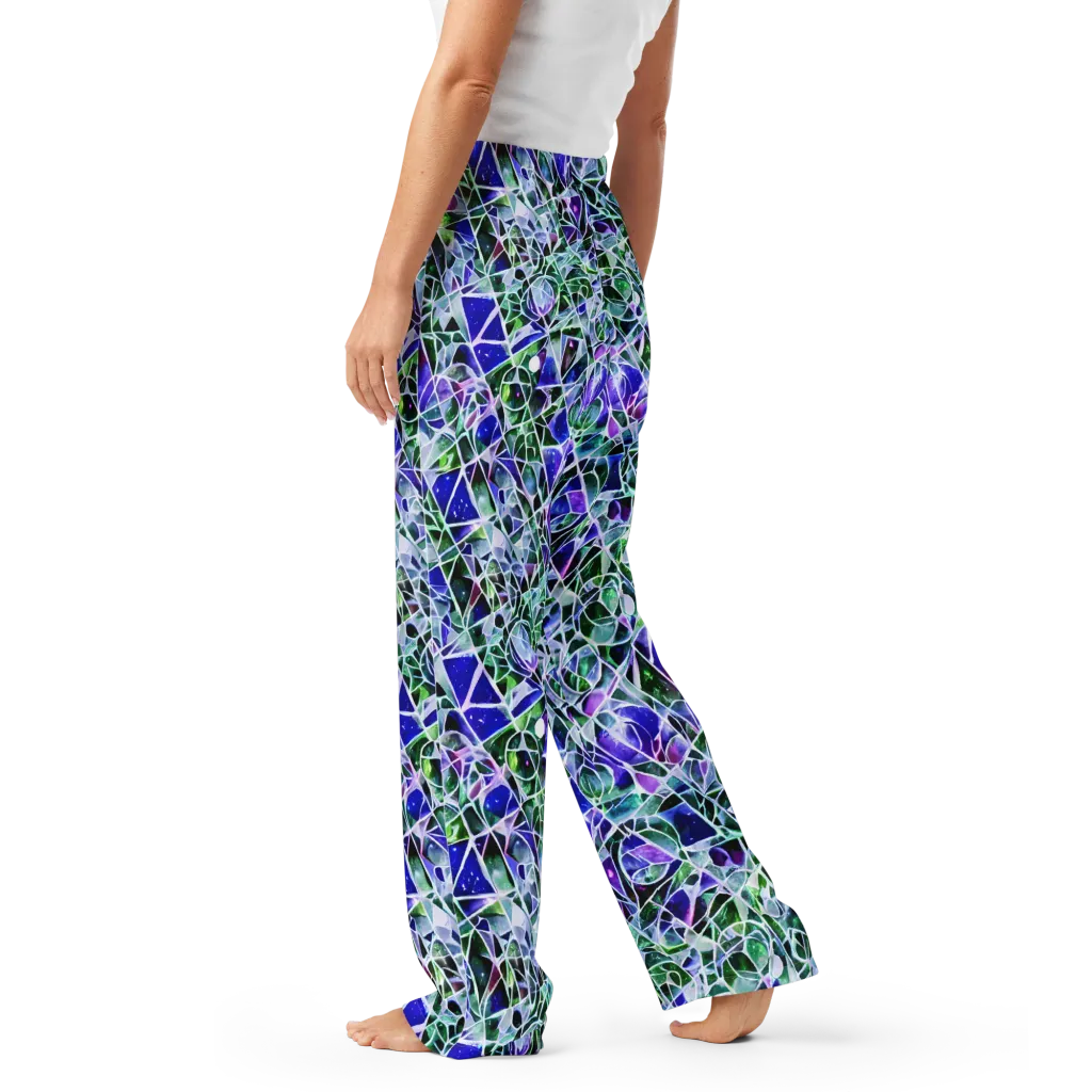 Prismatic Shatter on Women's Pajama Pants — Left