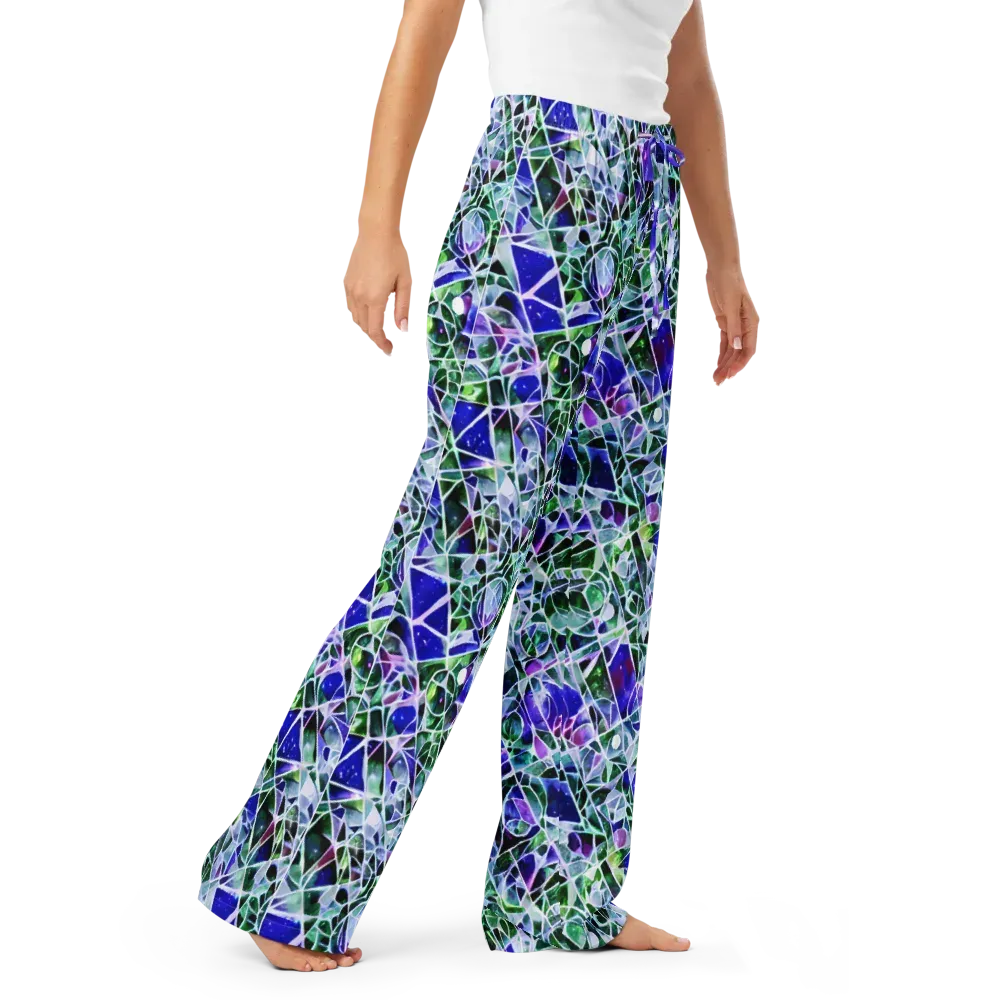 Prismatic Shatter on Women's Pajama Pants — Right Front