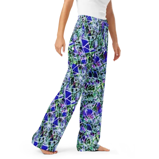 Prismatic Shatter on a Women's Pajama Pants