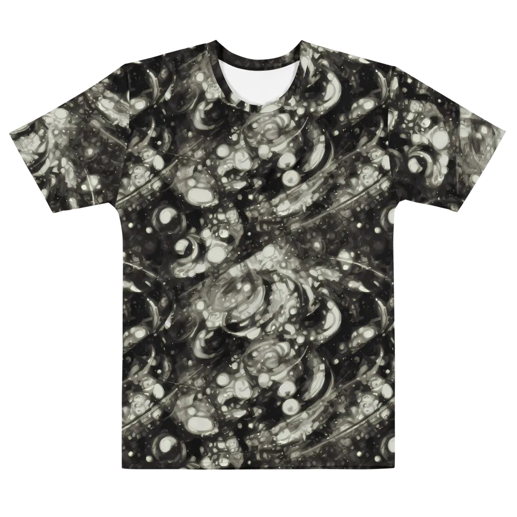 Lunar Molten on Men's Cotton Crew Neck T-Shirt — Front
