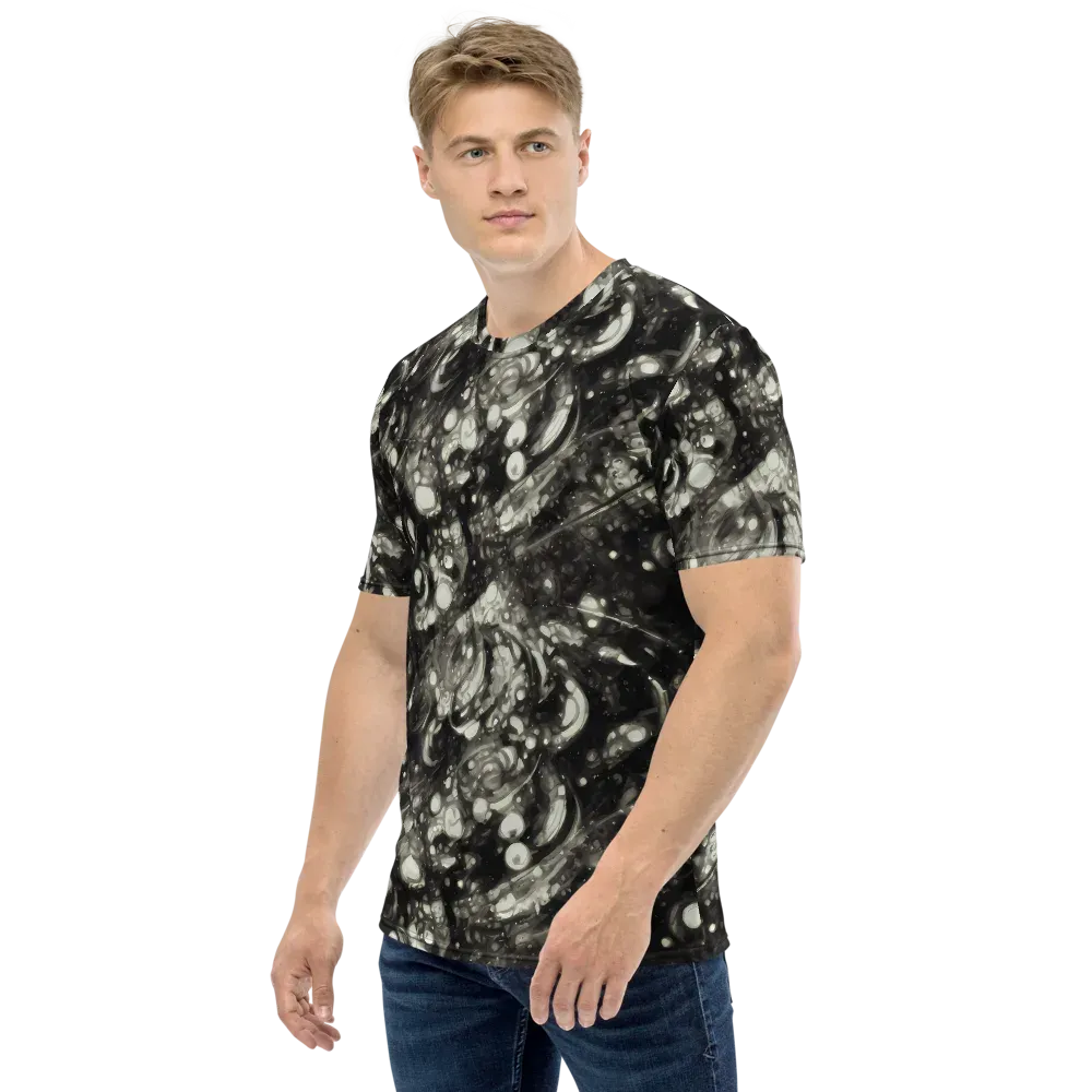 Lunar Molten on Men's Crew Neck T-Shirt — Left