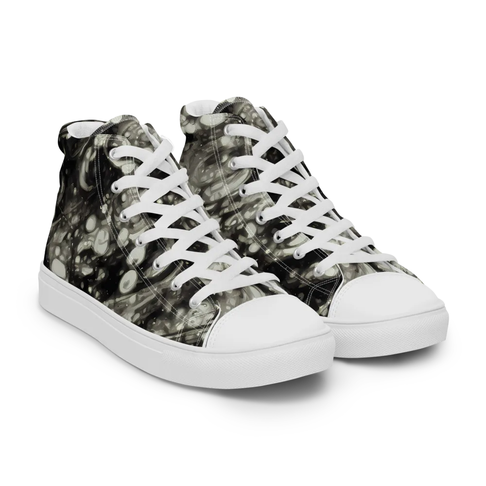Lunar Molten on Men's High Top Canvas Shoes — Right Front