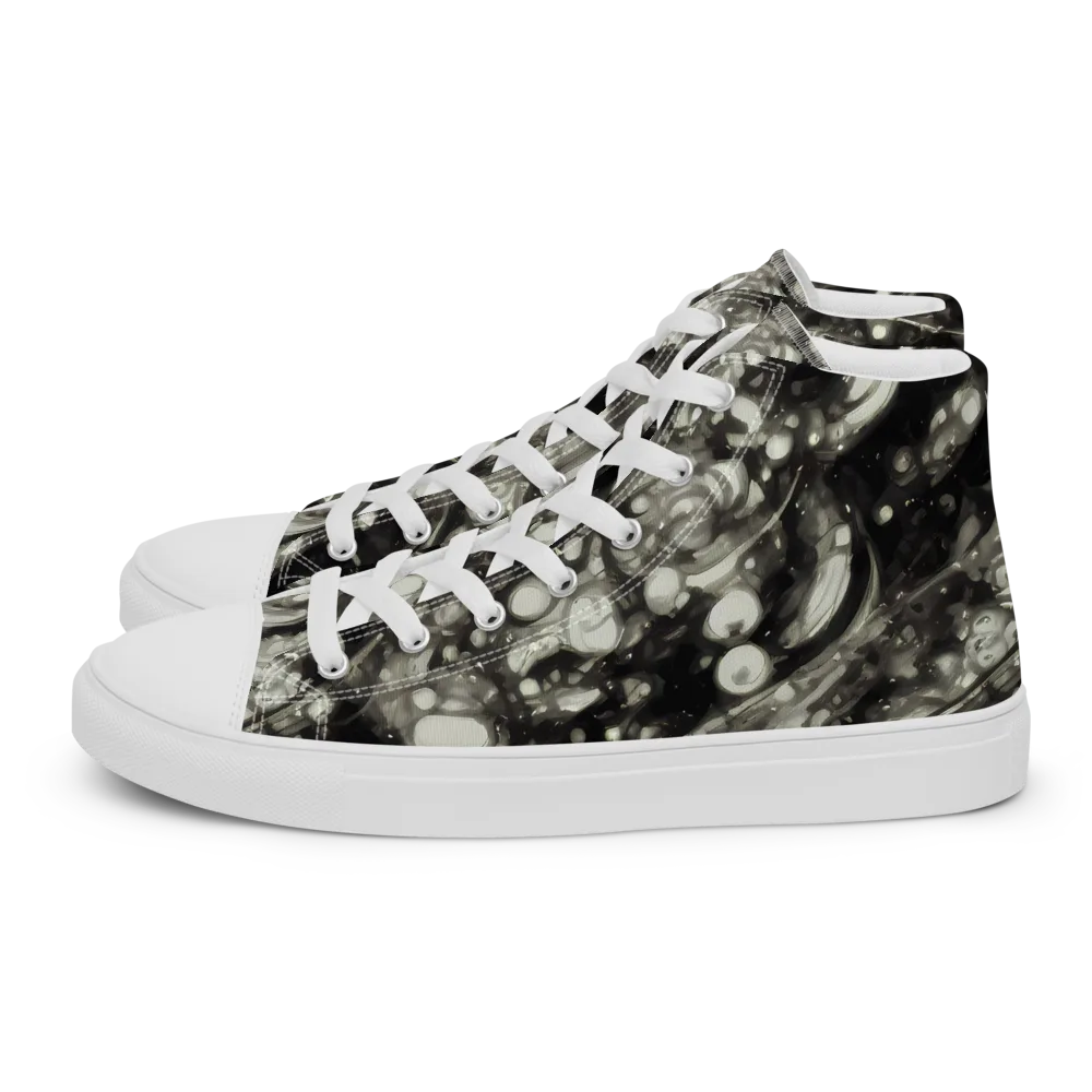 Lunar Molten on Men's High Top Canvas Shoes — Left