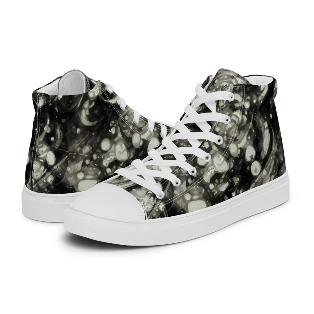 Lunar Molten on Men's High Top Canvas Shoes — Left