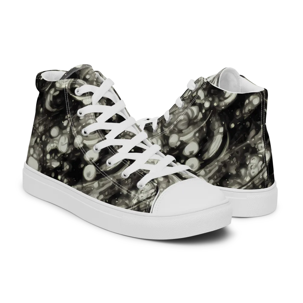 Lunar Molten on Men's High Top Canvas Shoes — Right