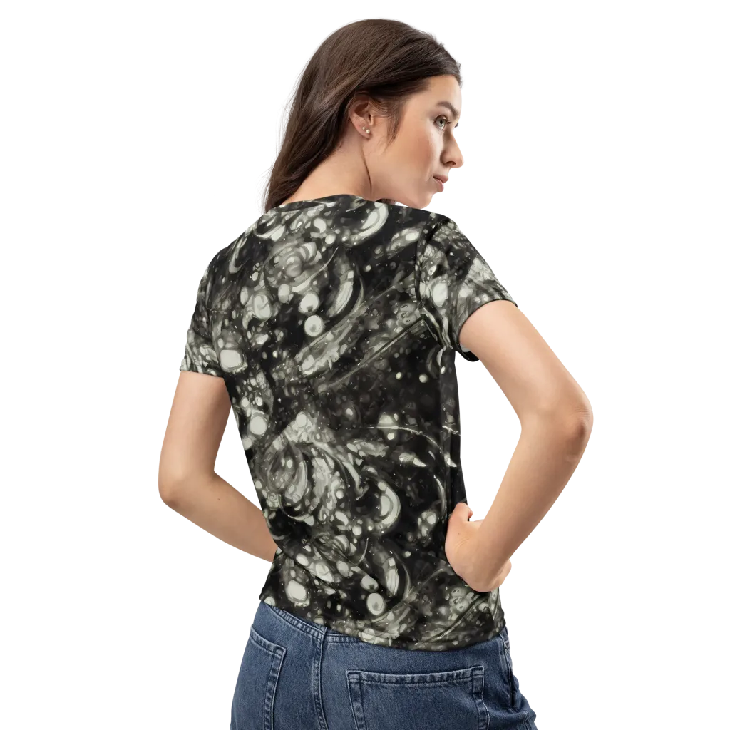 Lunar Molten on Women's Crew Neck T-Shirt — Back