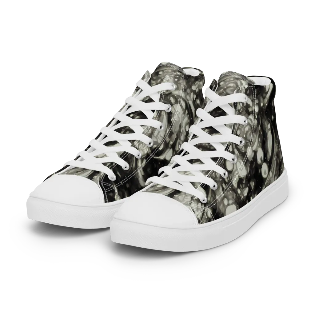Lunar Molten on Women's High Top Canvas Shoes — Left Front