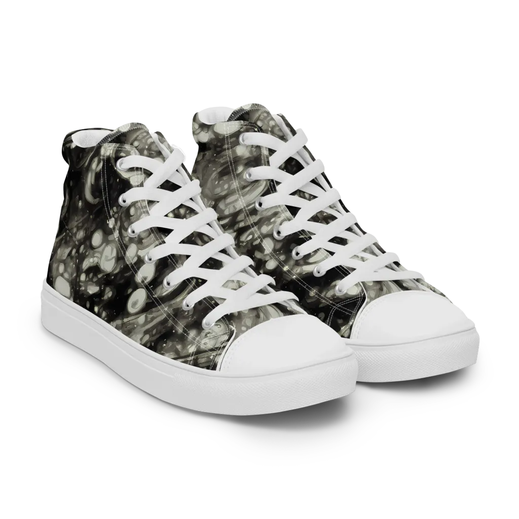 Lunar Molten on Women's High Top Canvas Shoes — Right Front